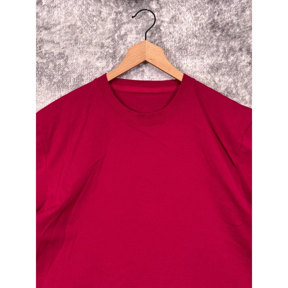Lululemon Shirt XXL Mens Heavyweight Cotton Jersey T Shirt Berry Rumble - Picture 2 of 7